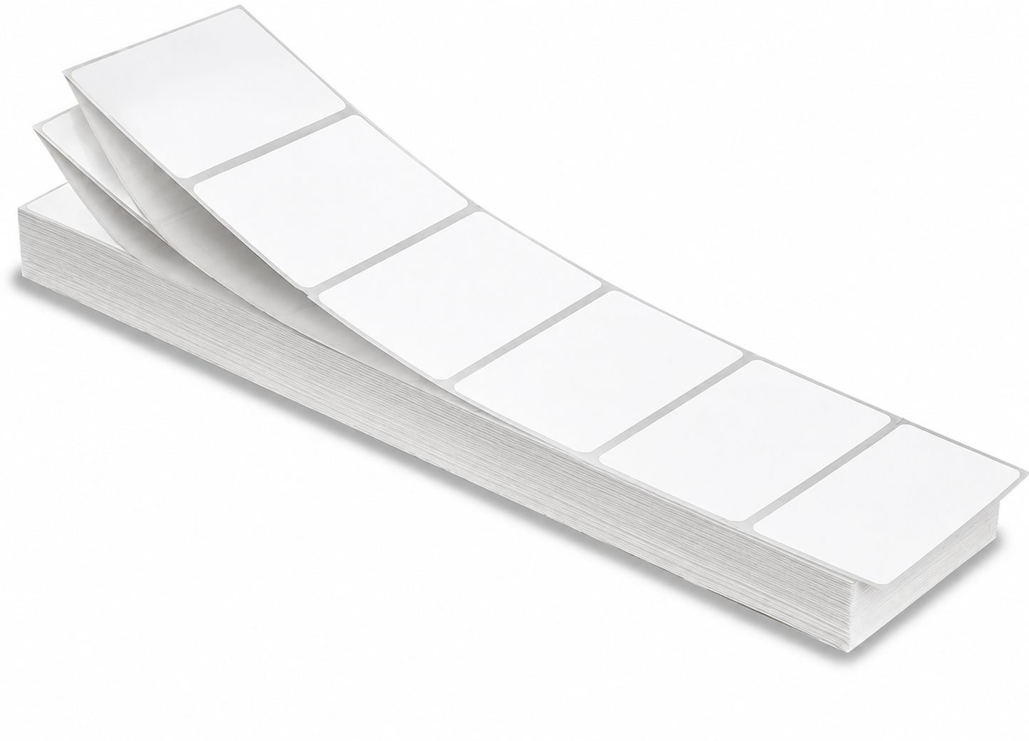 Gritt Labels 3" x 2" Direct Thermal Fanfold Labels, Stack of 6000 Labels, 2-Pack