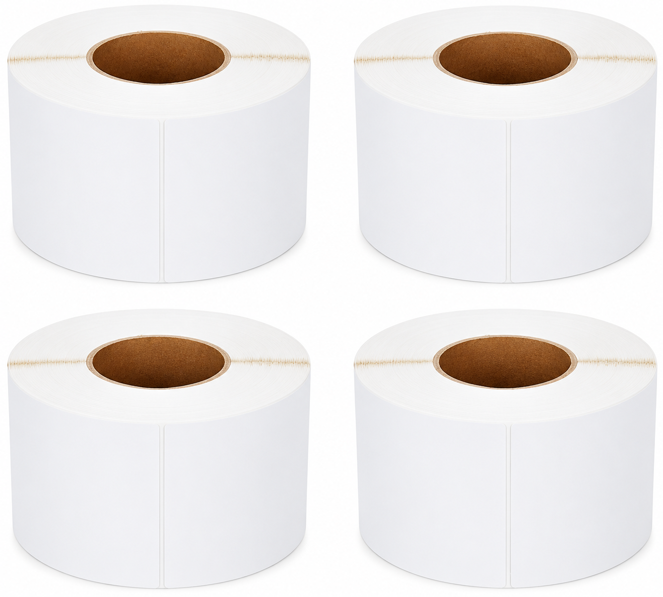 Gritt Labels 4" x 6" Direct Thermal Labels, Roll of 1,000 Labels, 4-Pack