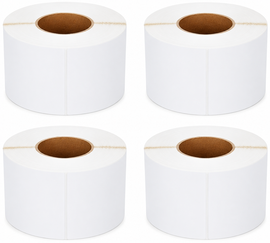 Gritt Labels 4" x 6" Direct Thermal Labels, Roll of 1,000 Labels, 4-Pack