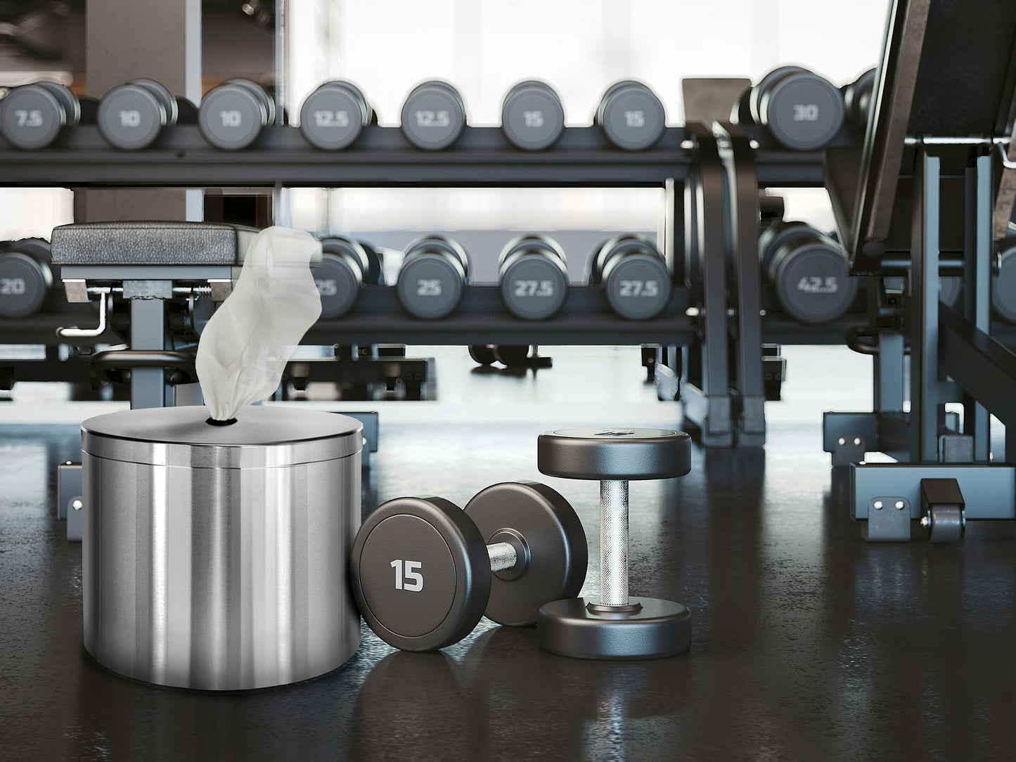 Gritt Commercial Stainless Steel Wall Mounted Wipe Dispenser