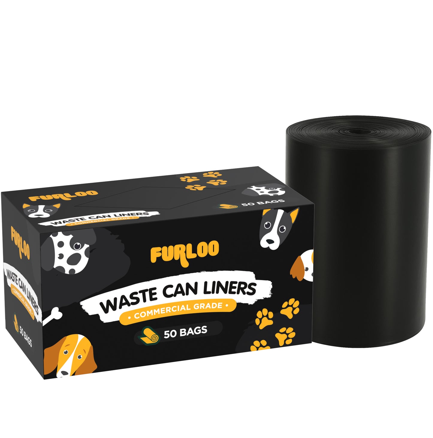 Furloo Pet Waste Station Starter Kit with Header Bag Dispenser, 1000 Bags & 50 Liners - Green