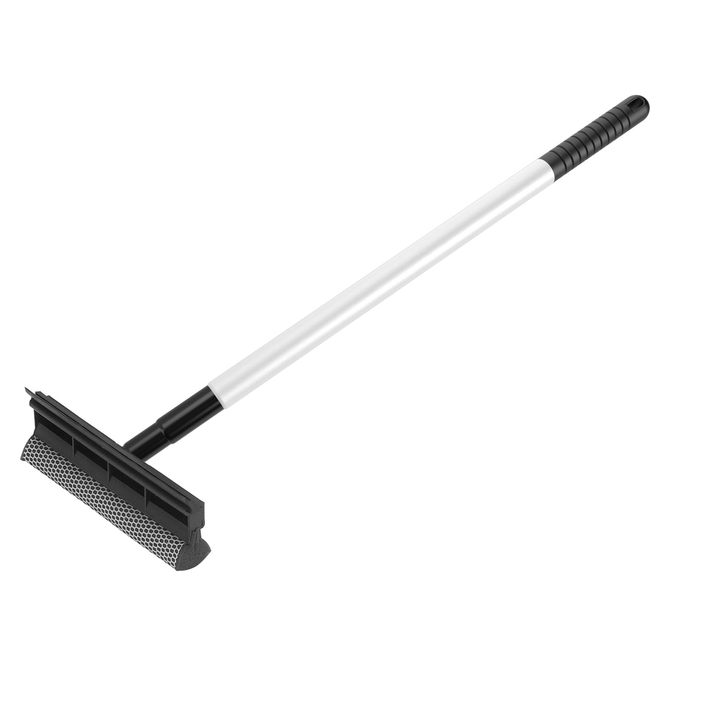 Gritt Commercial 8" Auto & Truck Window Squeegee with Scrubber and 39" Extendable Aluminum Handle