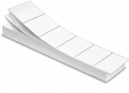 Gritt Labels 3" x 2" Direct Thermal Fanfold Labels, Stack of 6000 Labels, 2-Pack