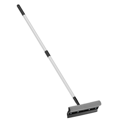 Gritt Commercial 8" Auto & Truck Window Squeegee with Scrubber and 39" Extendable Aluminum Handle
