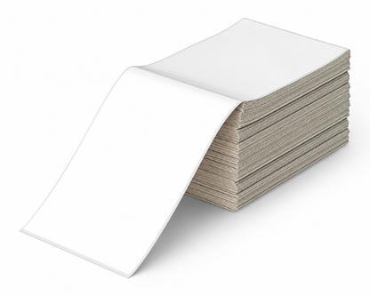 Gritt Labels 4" x 6" Direct Thermal Fanfold Labels, Stack of 500 Labels