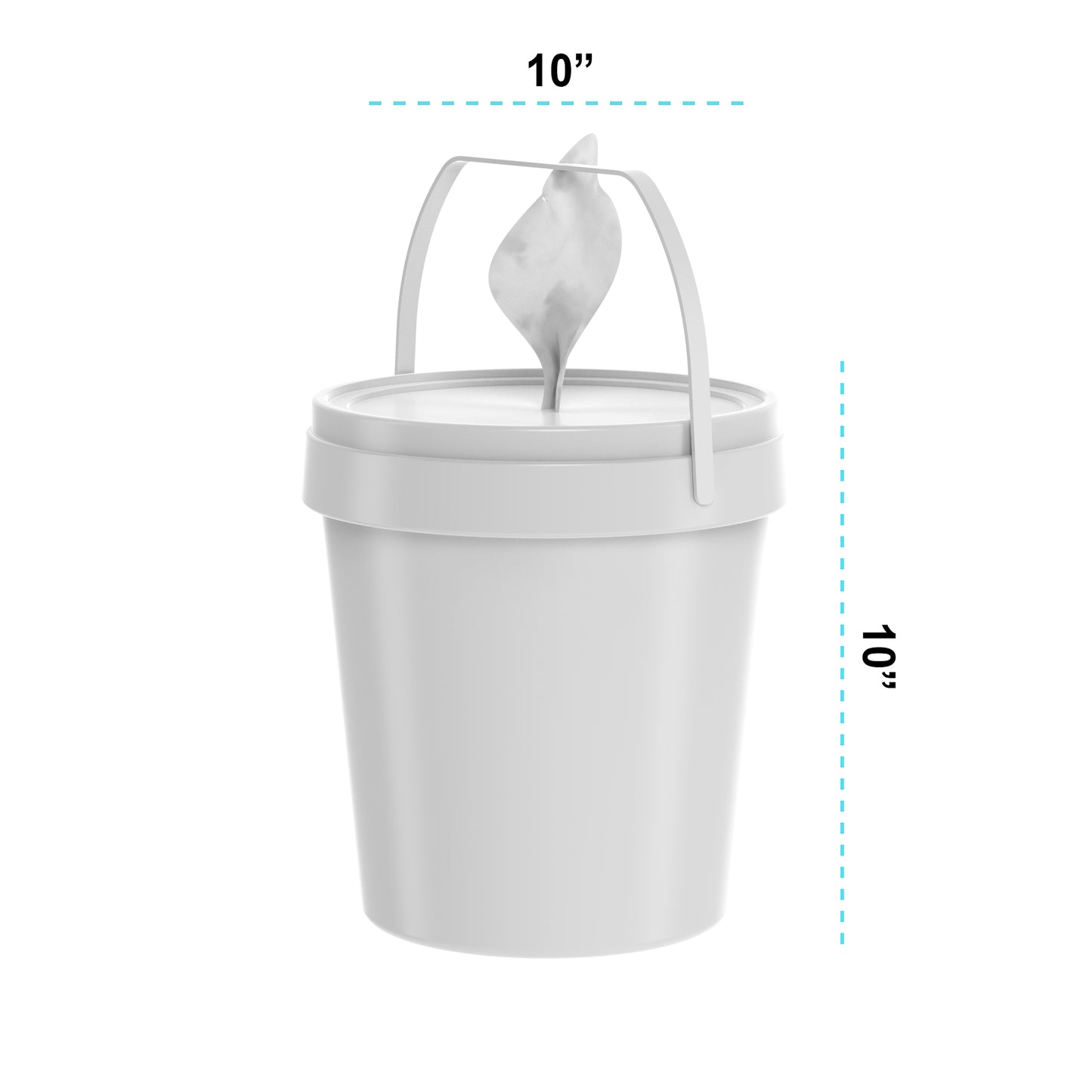 Gritt Commercial Black Stainless Steel Wipe Dispenser Station with 7 Gallon Built-In Trash Can