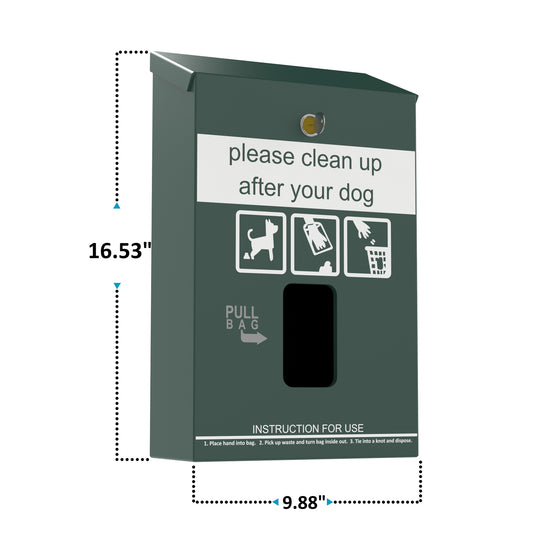 Furloo Wall-Mount Pet Waste Header Bag Dispenser