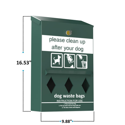 Furloo Wall-Mount Pet Waste Roll Bag Dispenser