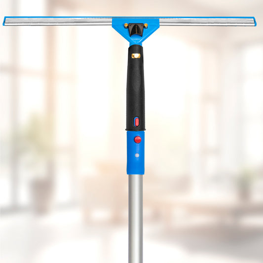 Gritt Commercial Window Washing Kit with 18" Swivel Window Squeegee and 6' Telescopic Pole
