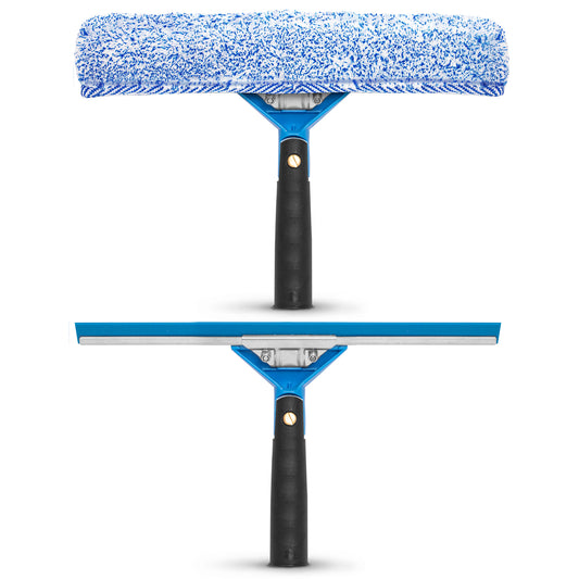 Gritt Commercial Swivel Window Washing Kit with 14" Squeegee and 14" Washer