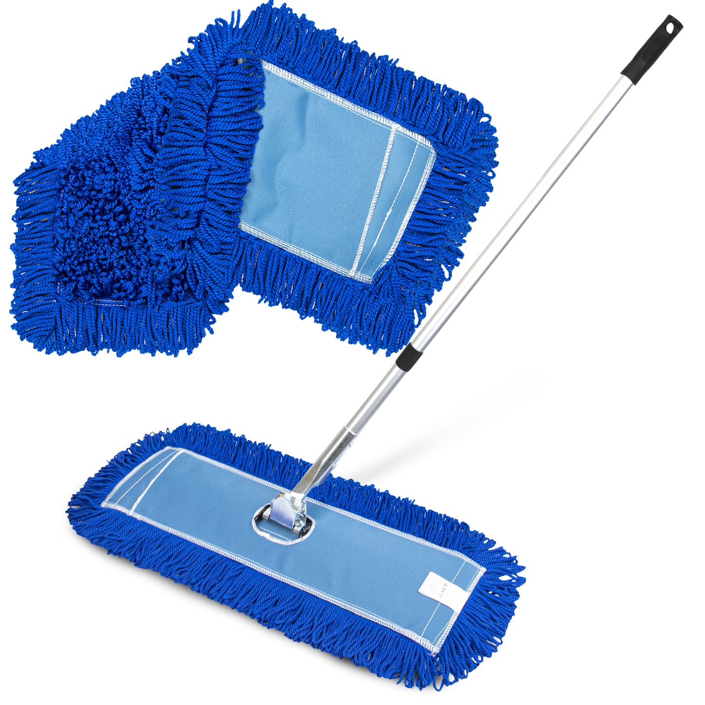 Gritt Commercial All-In-One 24” Microfiber Dust Mop Set With 72" Telescopic Handle