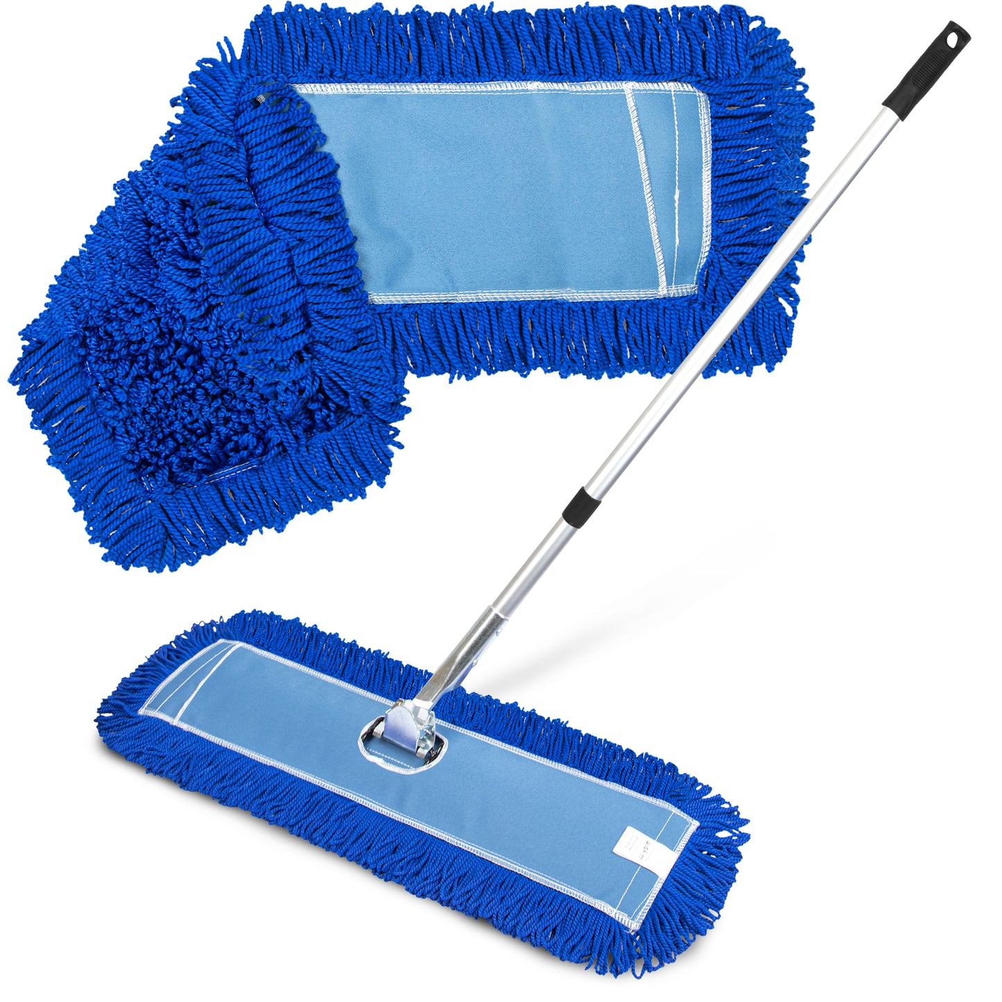 Gritt Commercial All-In-One 36” Microfiber Dust Mop Set With 72" Telescopic Handle