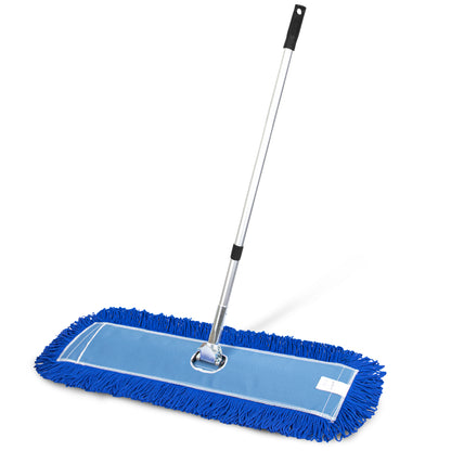 Gritt Commercial All-In-One 36” Microfiber Dust Mop Set With 72" Telescopic Handle