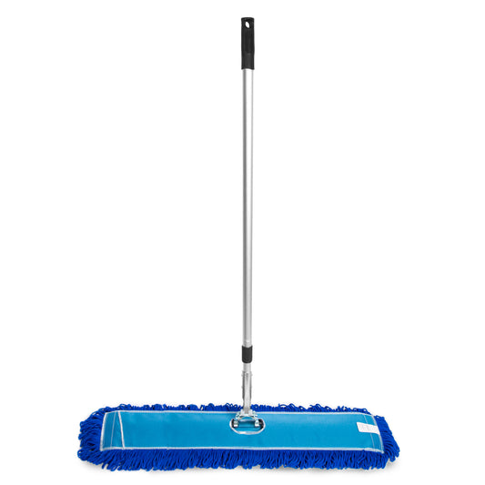 Gritt Commercial All-In-One 36” Microfiber Dust Mop Set With 72" Telescopic Handle