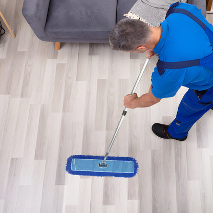 Gritt Commercial All-In-One 36” Microfiber Dust Mop Set With 72" Telescopic Handle