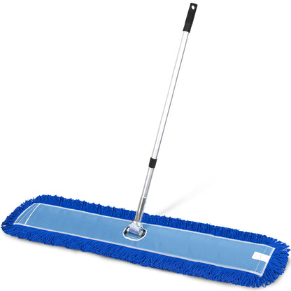 Gritt Commercial All-In-One 60” Microfiber Dust Mop Set With 72" Telescopic Handle