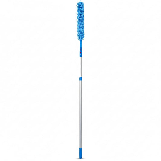 Gritt Commercial 22" Flexible Wand Duster With Microfiber and Chenille Sleeve and 6' Telescopic Pole