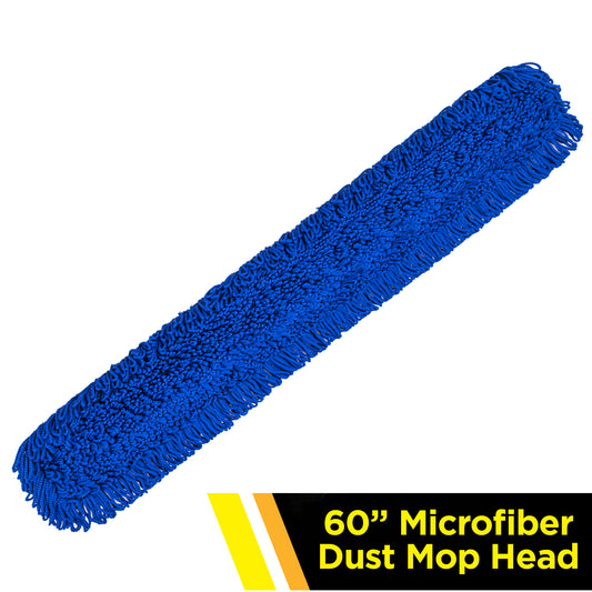 Gritt Commercial 60" Microfiber Looped Dust Mop Pad Head
