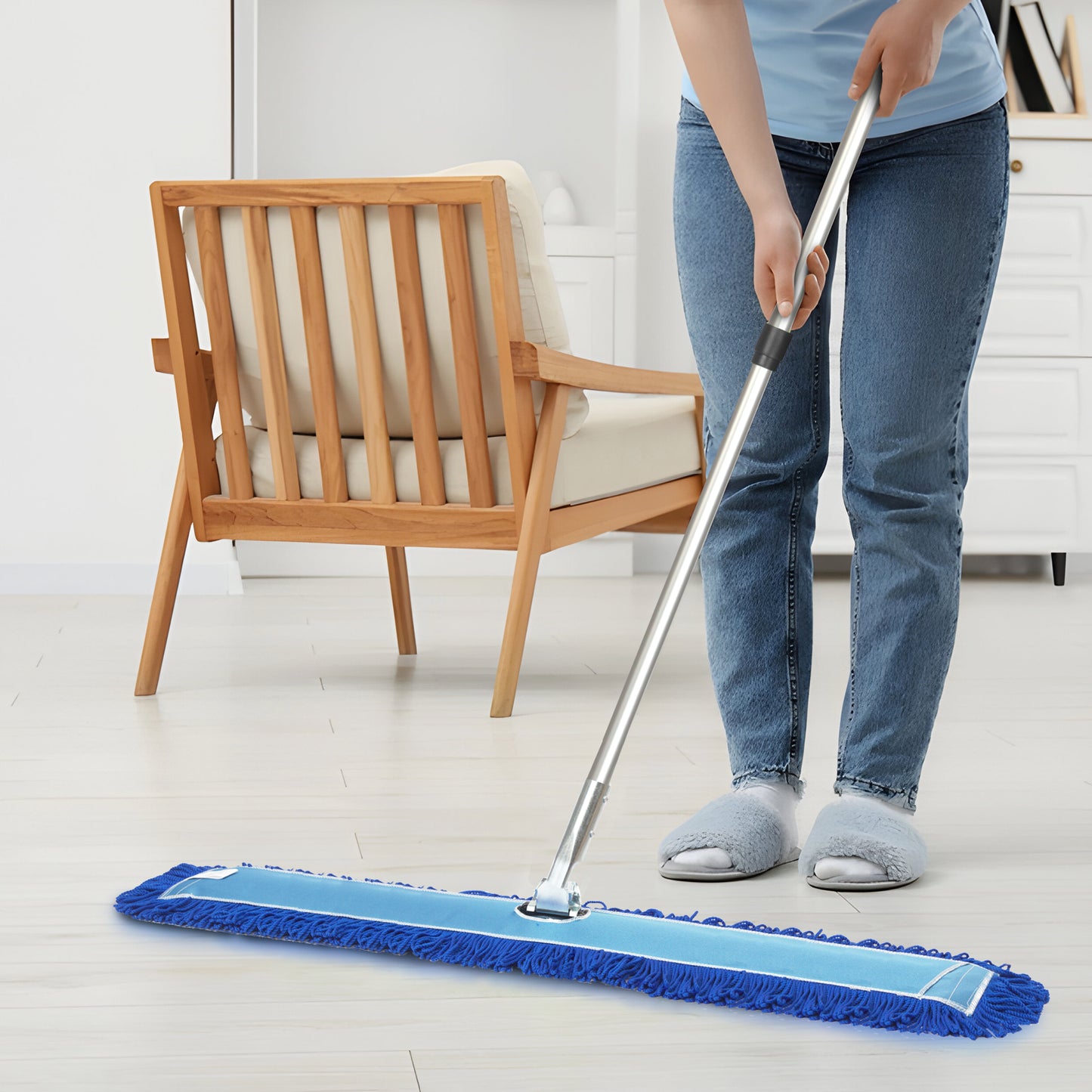 Gritt Commercial 60" Microfiber Looped Dust Mop Pad Head