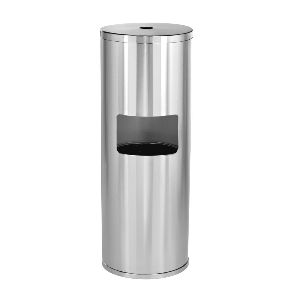 Stainless Steel Gym Wipe Floor-Stand Wet Wipe Dispenser