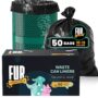 Fur Essentials 13-Gallon Heavy Duty Dog Waste Station Can Liners, 1.1 Mil Thick, Fits Standard Pet Waste Cans, 50 Bags